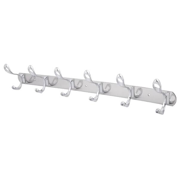 Shop Home Stainless Steel 6 Hooks Wall Mounted Towel Rack Holder Coat Suit Hanger On Sale Free Shipping On Orders Over 45 Overstock 28800333