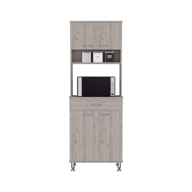 Pantry With Two Double Door Cabinet