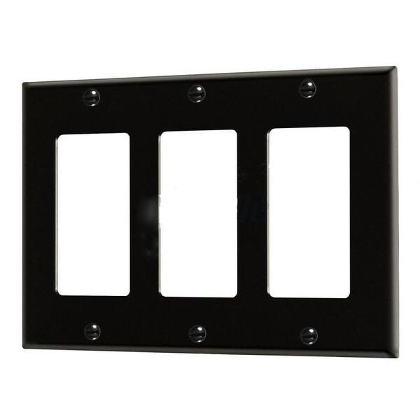 Black Rectangular Switch Rectangle Black Electrical Switch Plate Plastic American Imaginations ...