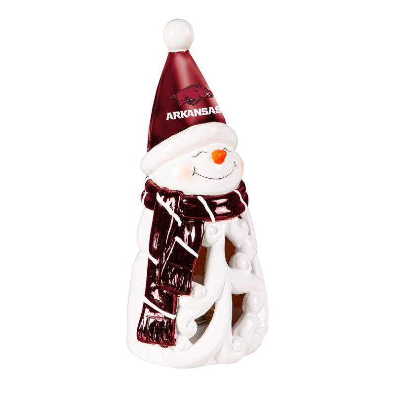 University of Arkansas Snowman LED Garden Statuary, 8"