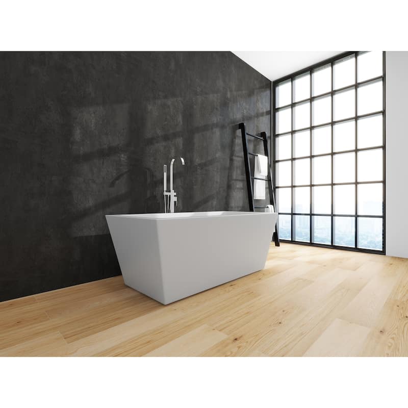 Vanity Art 67" Acrylic Freestanding Soaking Bathtub