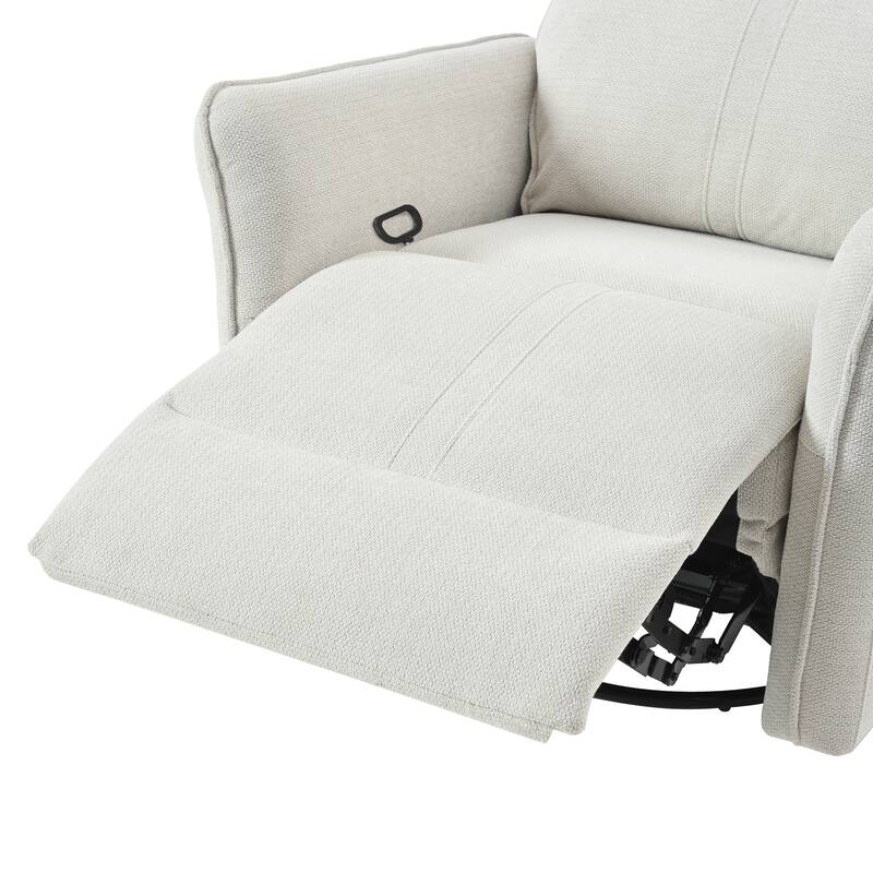 360°Swivel Rocker Recliner Chair,Swivel Nursery Rocking Chair w/Pull Ring,Glider Chair,Modern Rocking Swivel Recliner Chair