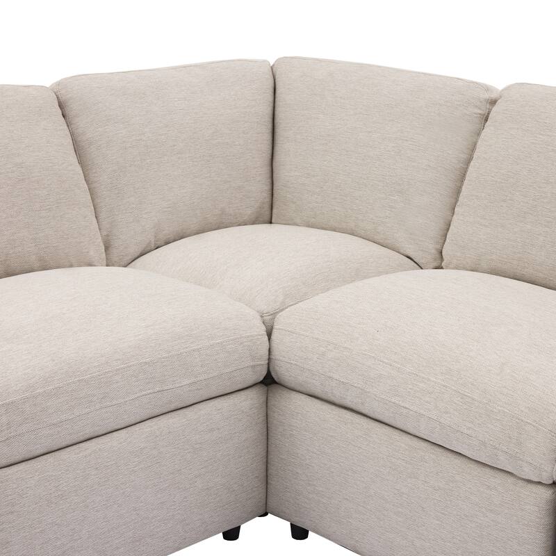 Power Recliner Corner Sofa Home Theater Reclining Sofa Sectional Couches with Storage Box, Cup Holders