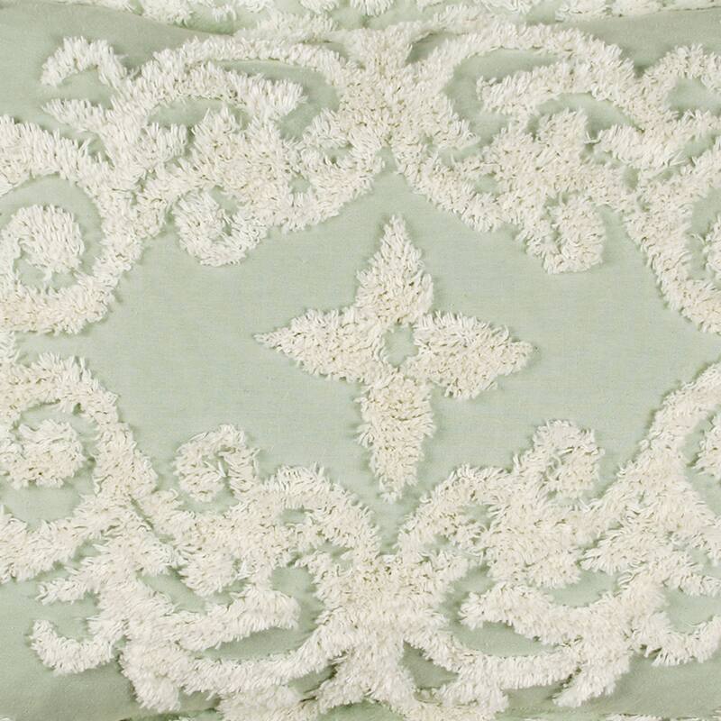 Better Trends Florence Bedspread or Optional Shams, Medallion Design, 100% Cotton Tufted