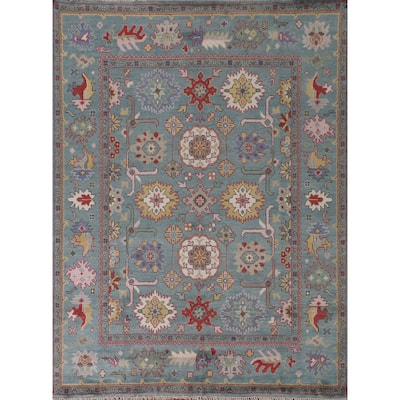 Oushak Indian Area Rug Handmade Wool Carpet - 8'2"x 9'11"