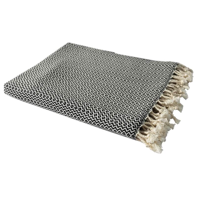 Sevita Diamond Premium Turkish Cotton Standard Size Throw Blanket