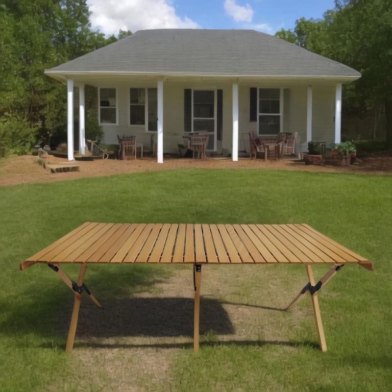 Wooden Foldable Portable Patio Dining Table