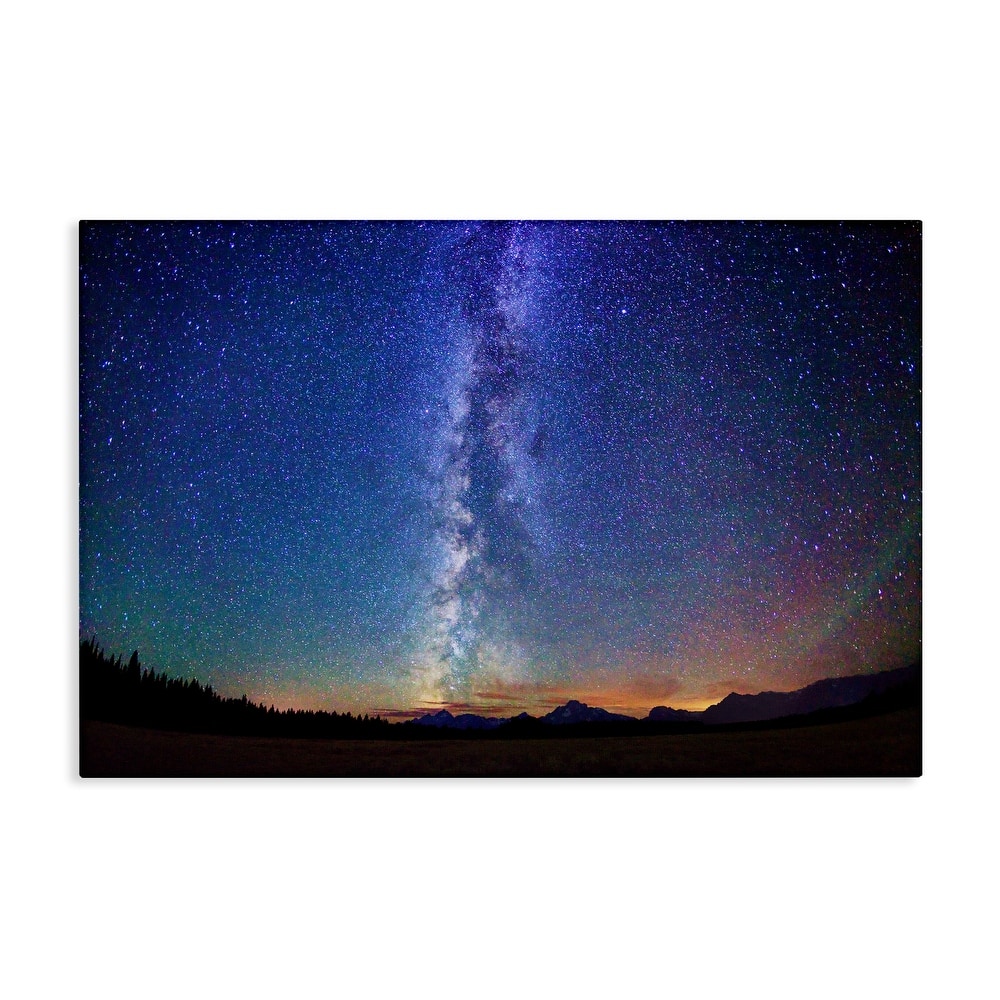 Stupell Milky Way Stars over Earth Canvas Wall Art Design By Royce Bair