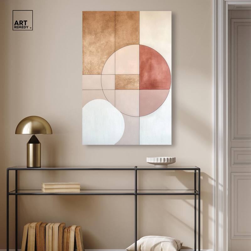 Modernist Circles II Canvas by Art Remedy, Gallery Wrapped