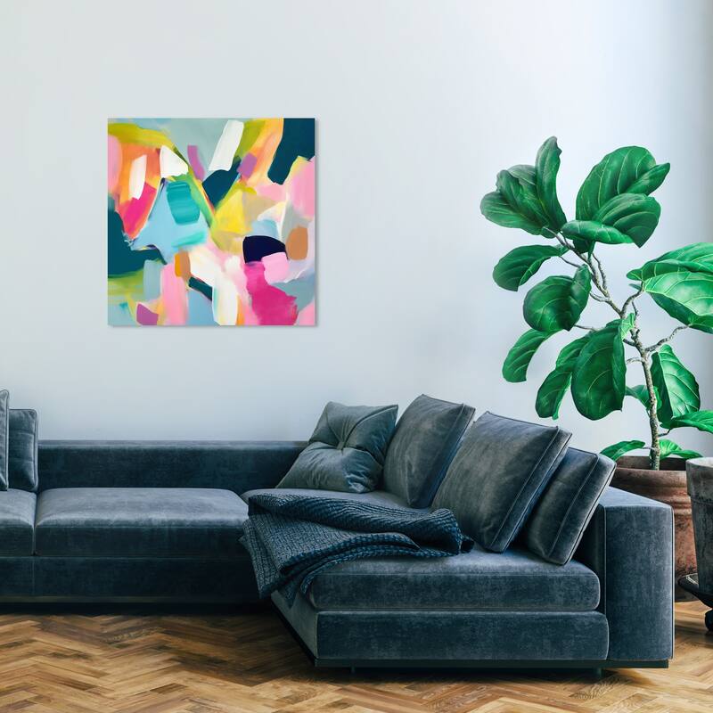 Wynwood Studio Abstract Just a few Ice Pops Blue and Teal Modern & Contemporary Wall Art Canvas Print - 30 x 30