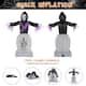 8ft Garden LED String Lights Grim Reaper and Grave Inflatable Halloween Decoration - Black