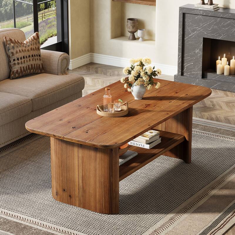 47" Rectangle Coffee Table with Storage