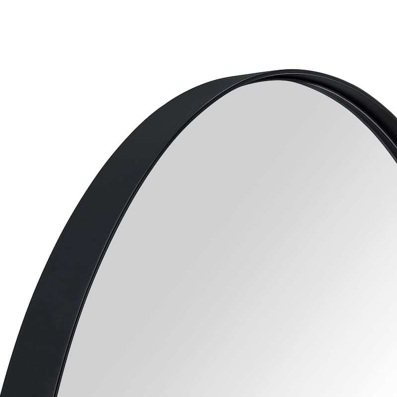 TEHOME Oba Oval Metal Wall Mirror