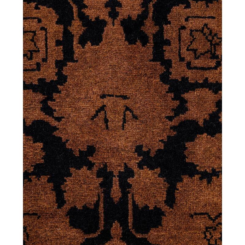 Overdyed One-of-a-Kind Hand-Knotted Area Rug - Brown - 3' 1" x 4' 7"