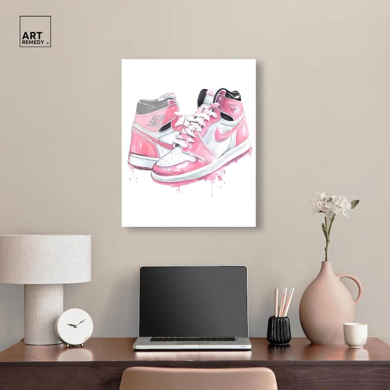Doll Memories - Walk in Pink Acrylic by Art Remedy, Ready to Hang