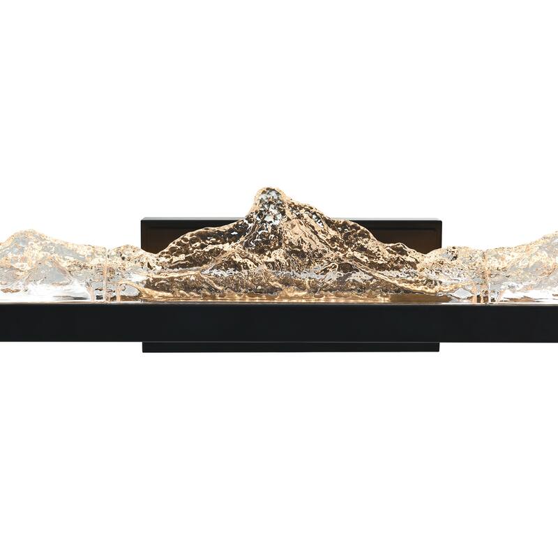 Himalayas Integrated LED Black Vanity Light