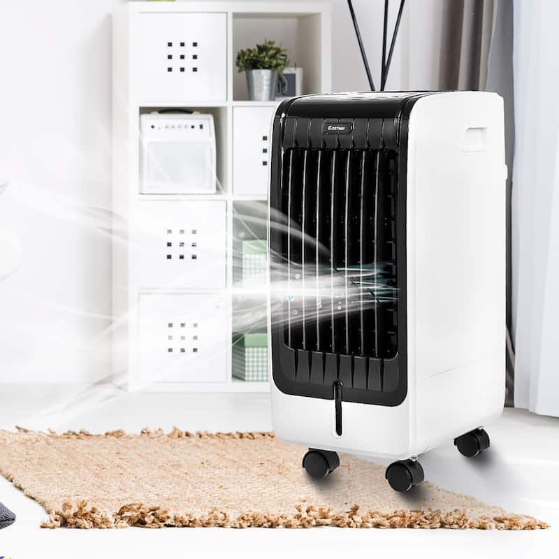 Portable Evaporative Cooling Fan with Remote Control and Touch Pad