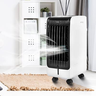Portable Evaporative Cooling Fan with Remote Control and Touch Pad