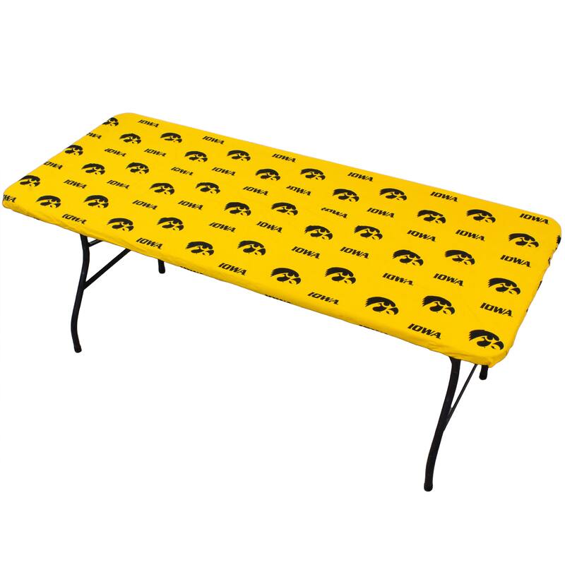 Iowa Hawkeyes Tailgate Fitted Tablecloth, 33" x 33", Card Table