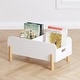 preview thumbnail 1 of 7, COSTARS Kids Bookshelf Small Childrens Bookcase, Toddler Book Rack, Wooden Book Display Shelf for Classroom Kids Room White
