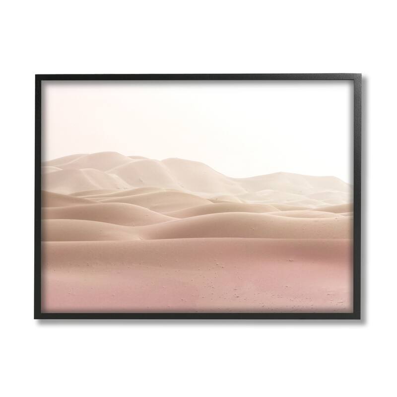 Stupell Industries Desert Sand Dunes Landscape Beige White Sky Framed Wall Art MultiColor