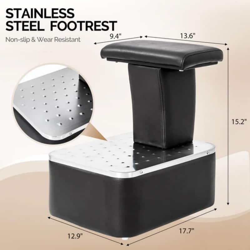 Deluxe Hair Washing Unit with a Large Porcelain Bowl and Indeprndent Ottoman