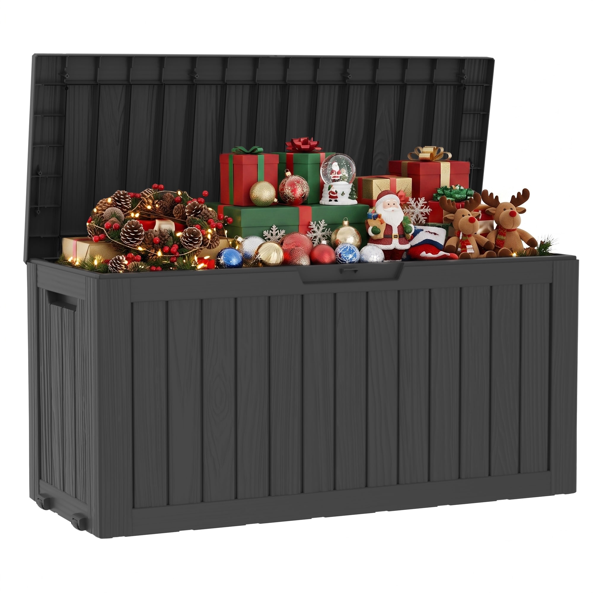 45/80 Gallon Resin Lockable Patio Outdoor Storage Deck Box