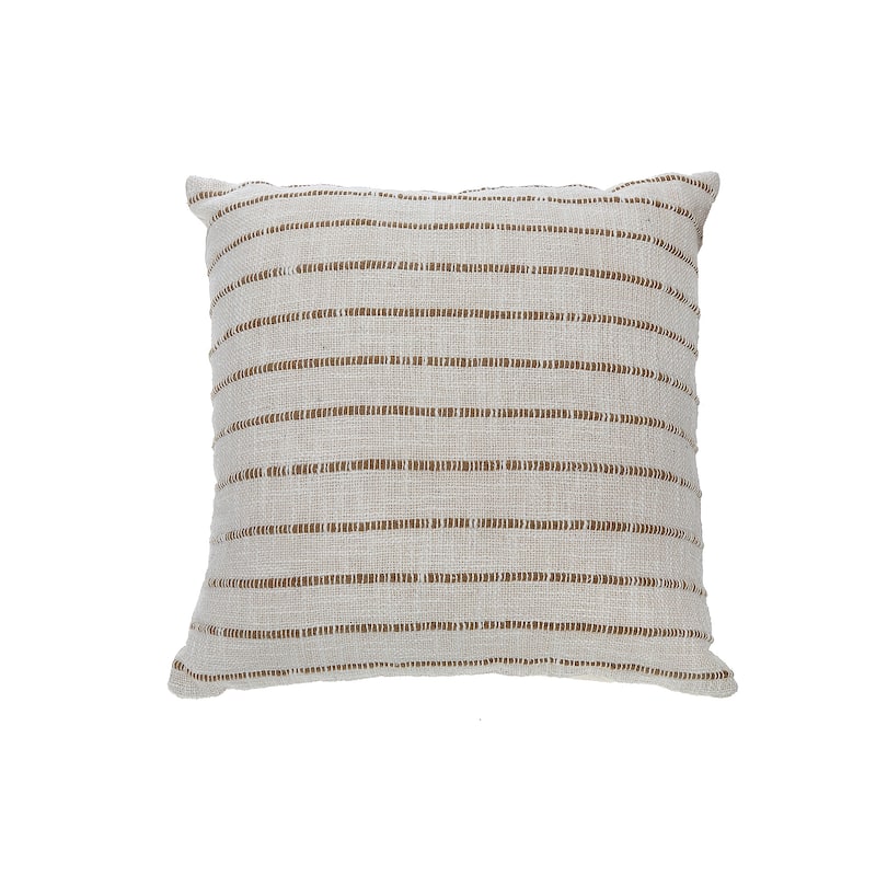 Cotton Slub Rib Cushion 18 X 18 - Set of 2