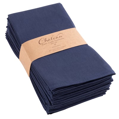 Chateau Easycare Poly Cotton Napkins, Set of 12
