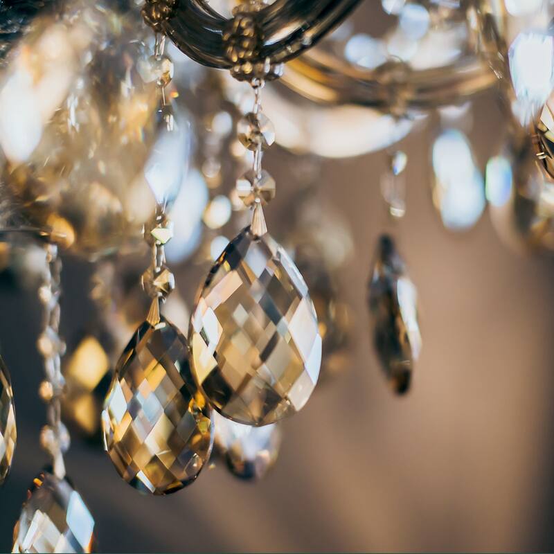 K9 Crystal Pendants Teardrop Beads, 10 Pack 38mm Chandelier Prisms DIY