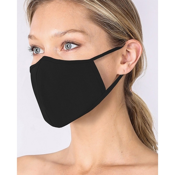 3-PACK UNISEX Non-Medical Washable Cotton Face Mask w/ Filter Pocket