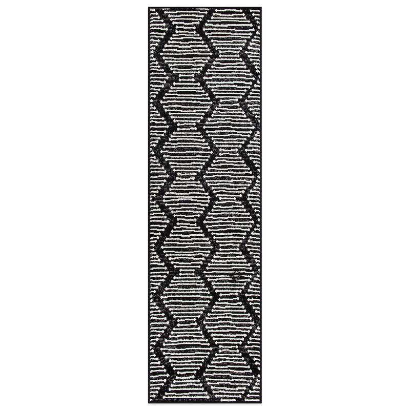World Rug Gallery Boho Stripe Design Area Rug