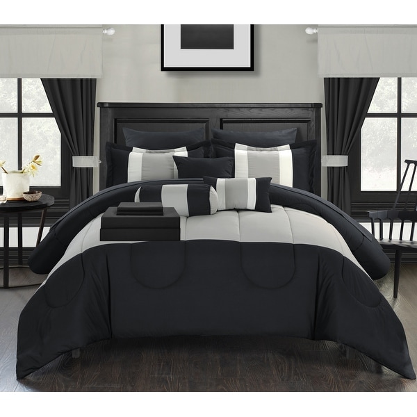 Porch & Den Shurtleff Black 20-piece Bed-in-a-bag. Opens flyout.