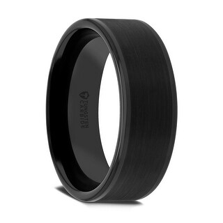 Thorsten Animal Horse Head Equestrian Print Pattern Ring Flat Black Tungsten Ring 12mm Wide Wedding Band from Roy Rose Jewelry Thorsten Animal Horse Head Equestrian Print Pattern Ring Flat Black Tungsten Ring 12mm Wide Wedding Band from Roy Rose Jewelry