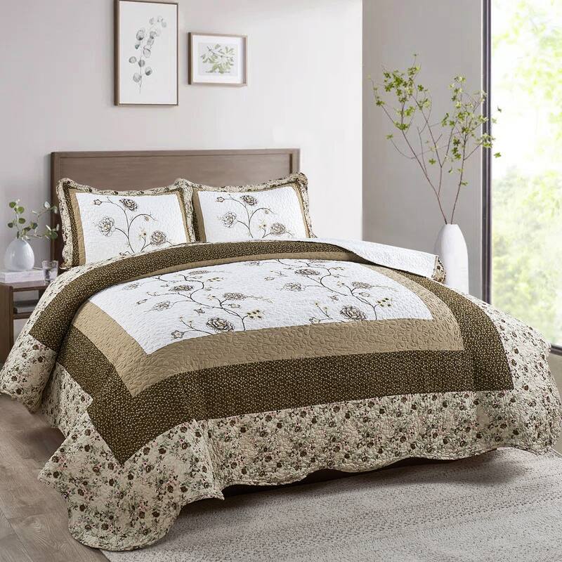 Serenta Dorset 3 Piece Bedspread Quilts Set