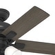 preview thumbnail 4 of 9, Hunter 44" Crystal Peak Ceiling Fan with LED Light Kit and Pull Chain, Casual, Transitional