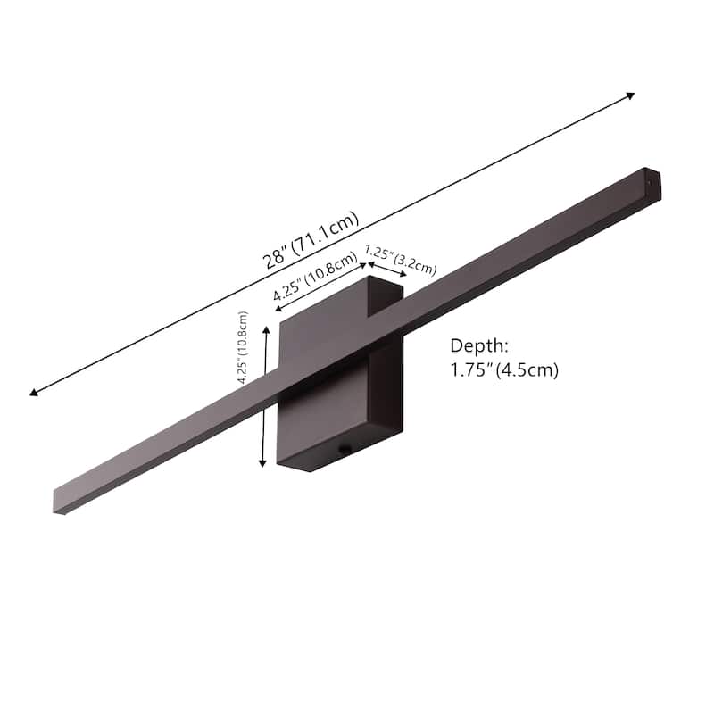 Palco Modern Minimalist Indoor/Outdoor Metal 350-Degree Rotatable Dimmable Integrated LED Wall Sconce, by JONATHAN Y