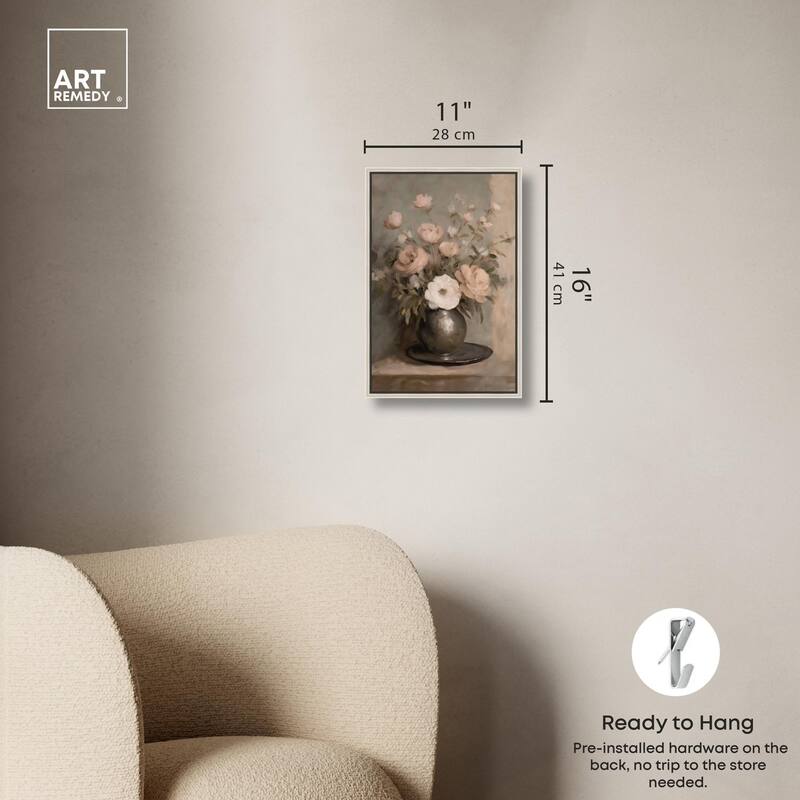 Porcelain Pink Canvas by Art Remedy