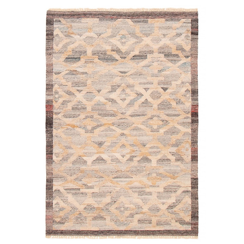 Ankara FW Beige Kilim 5'2" x 7'10" - 5'2 x 7'10 - Beige - 5'2 x 7'10