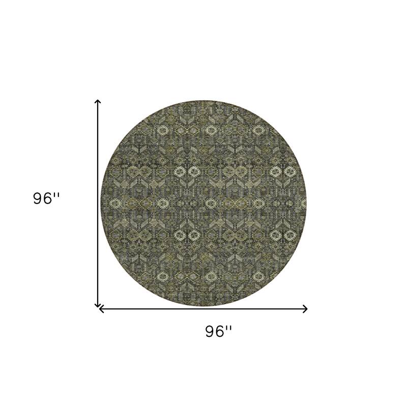 Alsis Garden-Inspired Weather Resistant Classic Meets Modern Outdoor Rug