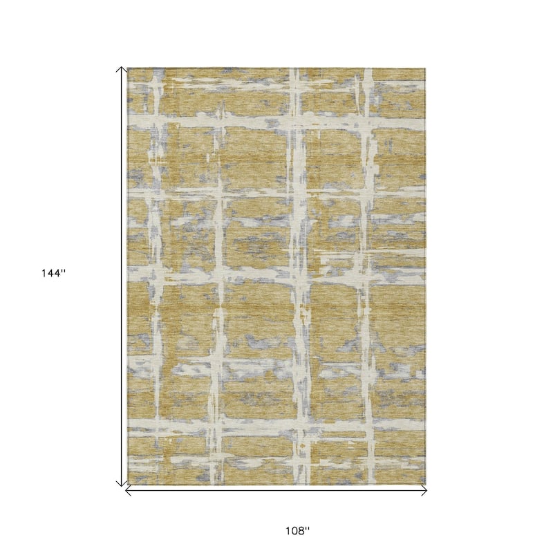 HomeRoots Striped Transitional Rectangle Outdoor Rug