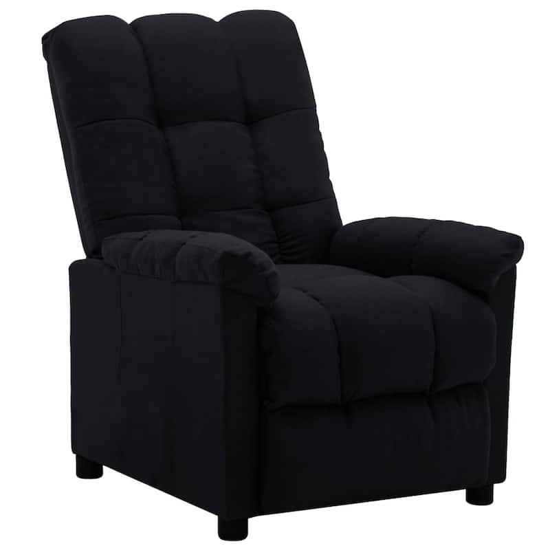 vidaXL Recliner Black Fabric - 29.1" x 38.9" x 40.1"