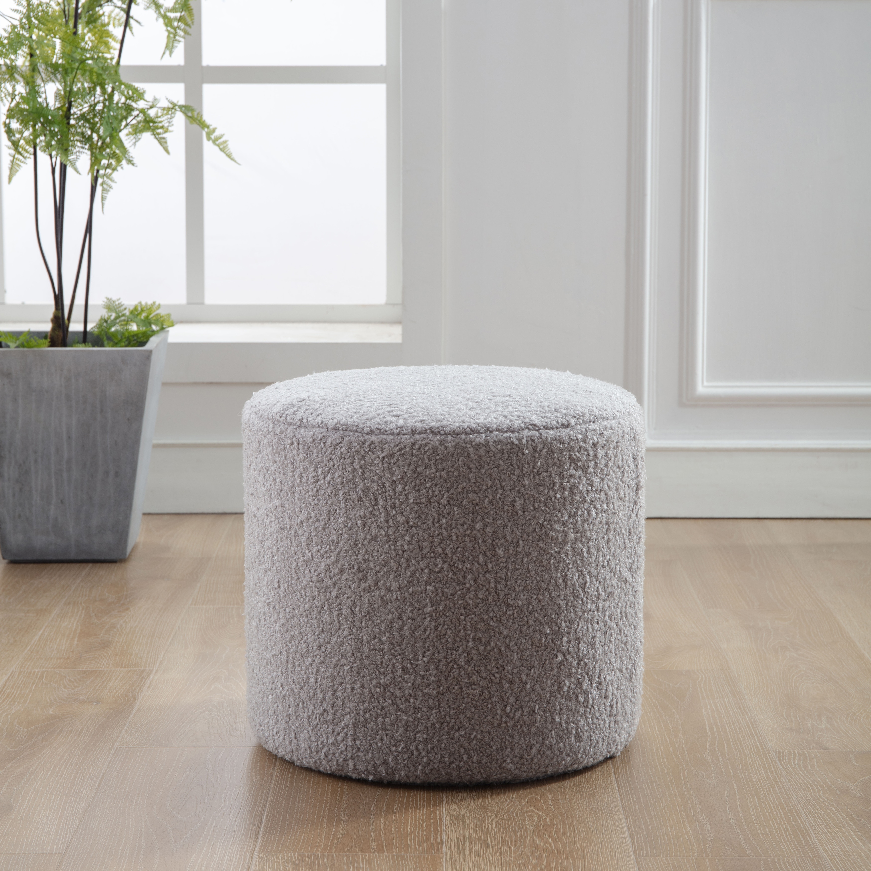 Stuffed Cotton Pouf Foot Stools Comfortable Round Ottoman Floor Seat  Cushion Movable Foot Rest for Kids'room Living Room - Bed Bath & Beyond -  38390815