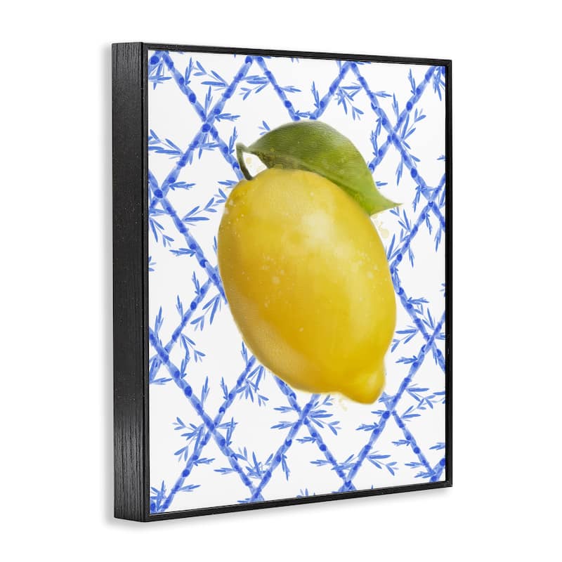 Stupell Lemon Over Bamboo Vines Framed Giclee Art Design By Matthew Piotrowicz