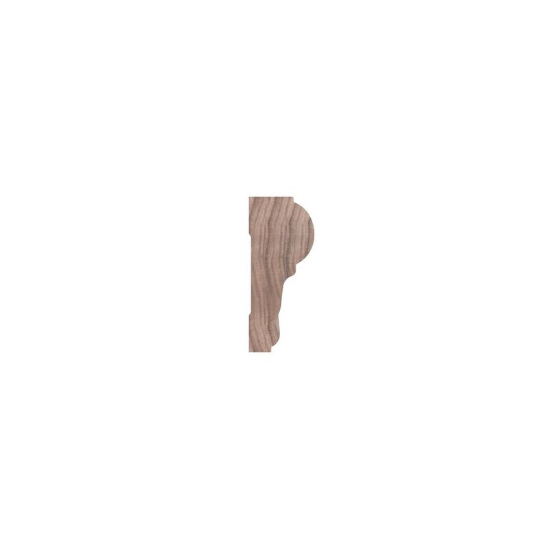 WM392 1-in D x 2-3/8-in W x 96-in L Americraft Solid Hardwood Stain Grade Chair Rail Moulding