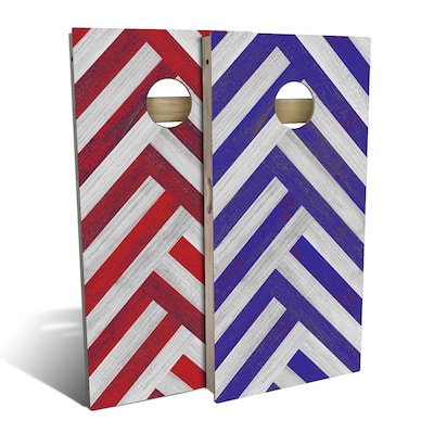Red and Blue Outdoor Cornhole Board Set