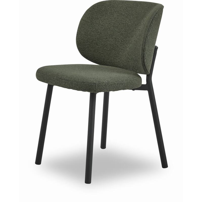 Rye Studio Boucle Chairs with Black Steel Legs, Set of 2