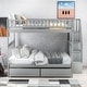preview thumbnail 2 of 20, Full over Full Bunk Bed with Two Drawers and Storage