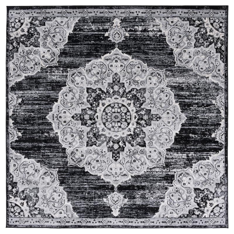 SAFAVIEH, Brentwood Annu Distressed Medallion Rug - 6'7" Square