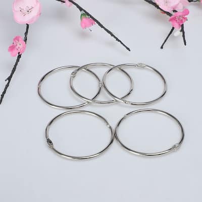 20pcs Metal Curtain Rings Snap Joint Design for Curtain Rods